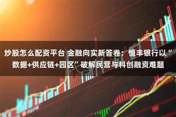 炒股怎么配资平台 金融向实新答卷：恒丰银行以“数据+供应链+园区”破解民营与科创融资难题